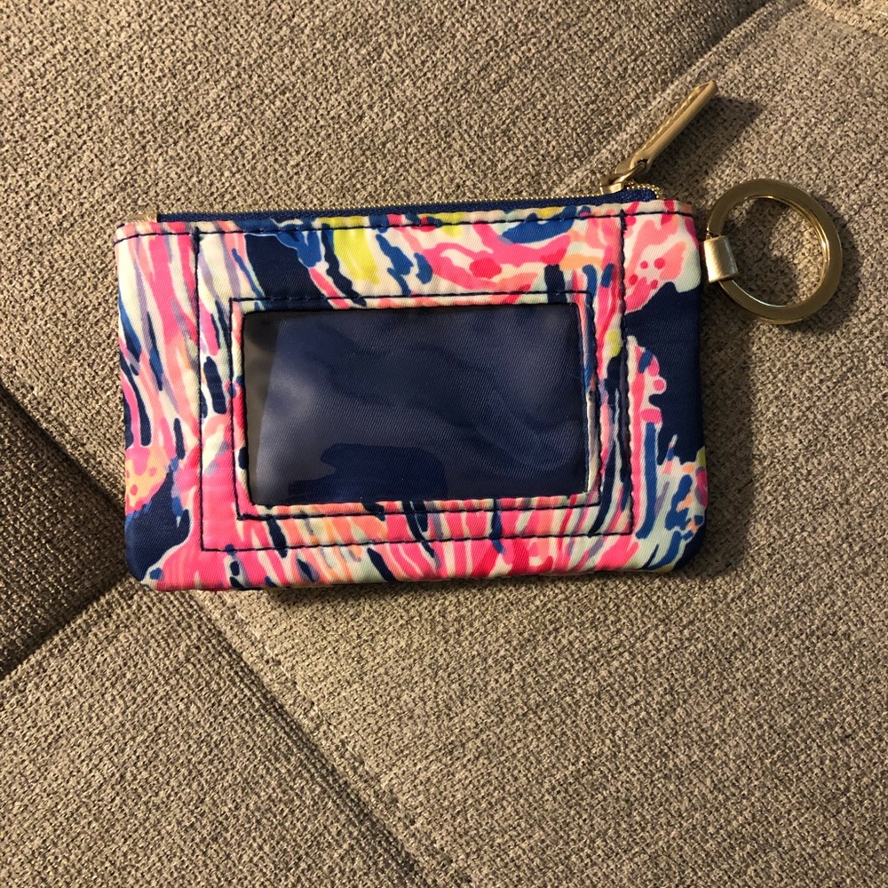 Lilly Pulitzer keychain wallet.